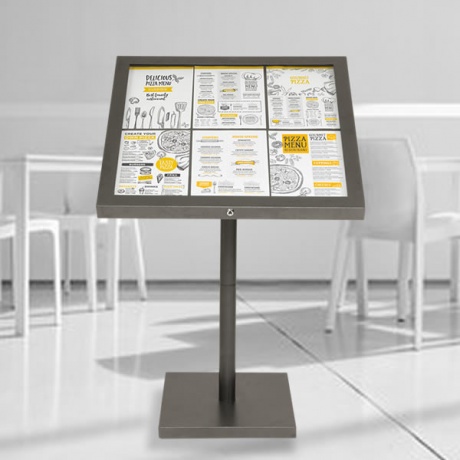 6 x A4 Coated Steel Menu Display Stand